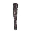 Pleaser - COURTLY3015 Overknee laarzen - Paars/Multicolours Product image